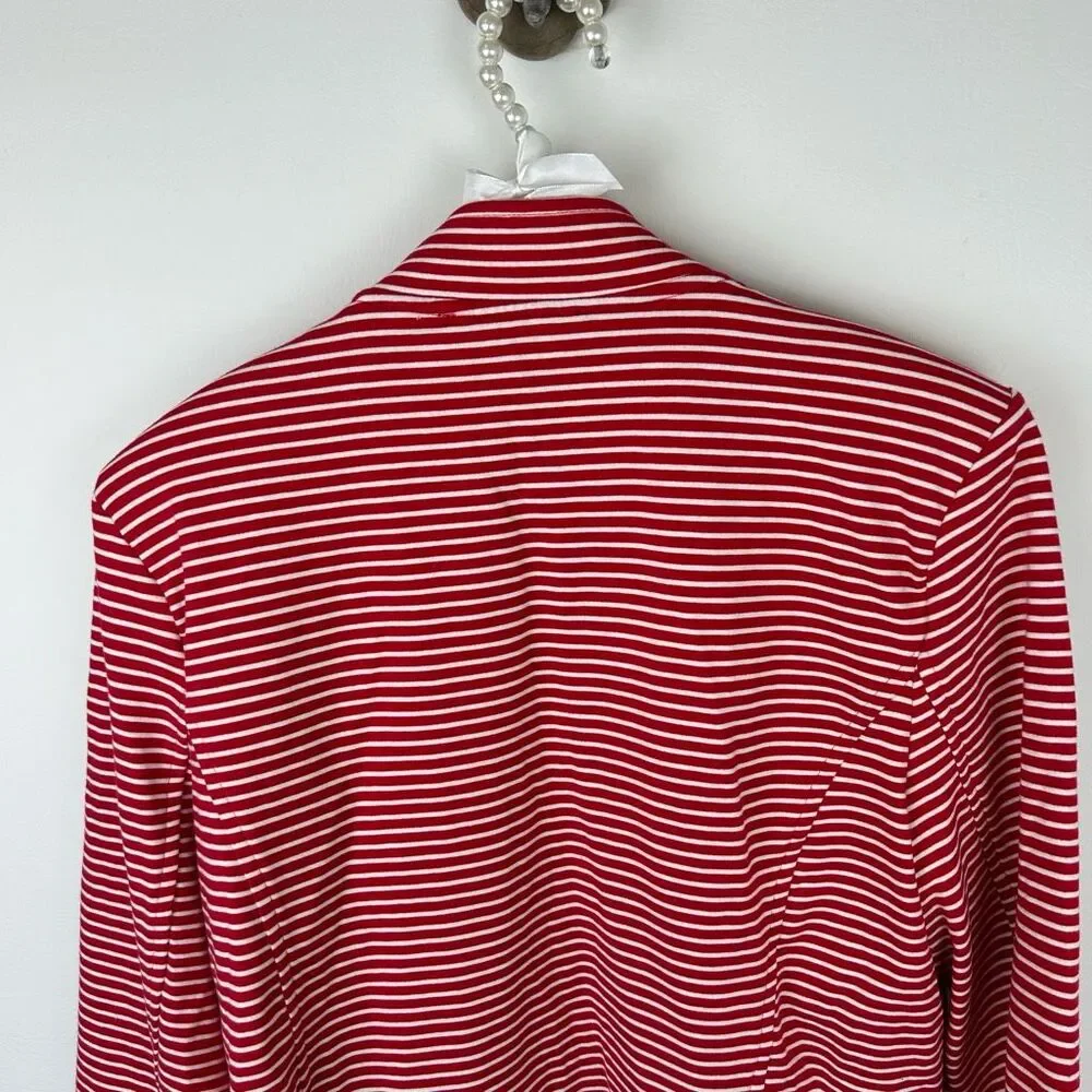 Tommy Hilfiger Womens Jacket XL Stripe Nautical Military blazer holidays - Picture 10 of 12